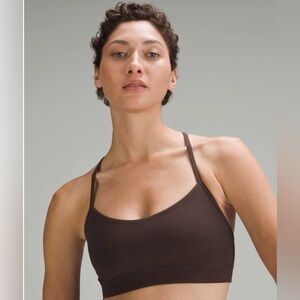 Lululemon Flow Y Bra A-C Cups - Color: Espresso, Size: 4